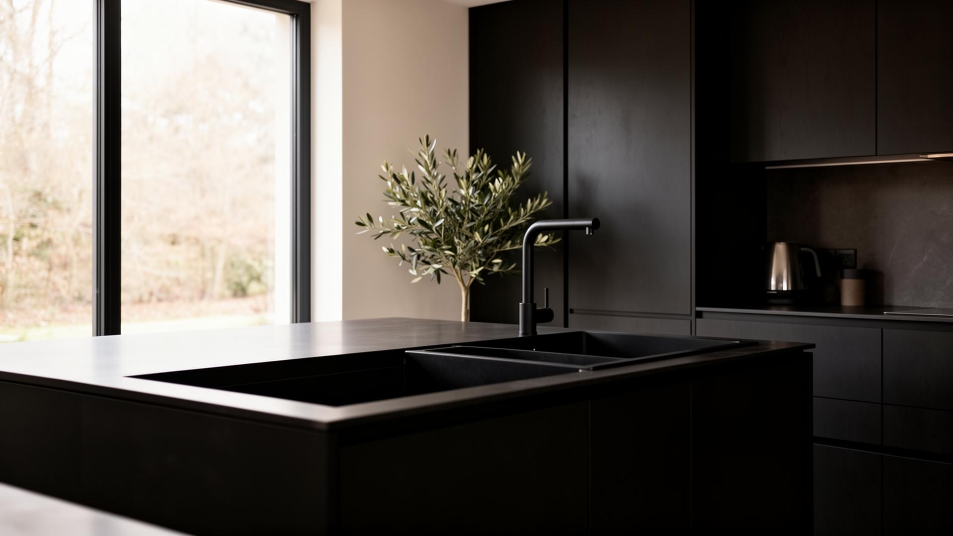 Cocina arquitectónica con lavadero LUAL HOME integrado